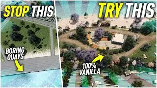 Making a Beautiful Waterfront Park in Cities Skylines