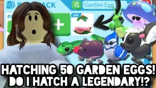 Hatching 50 Garden Eggs!🌷| Adopt Me! | Roblox