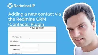Adding a new contact via the Redmine CRM (Contacts) Plugin