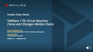 Pavilion Data - Cloning and Storage vMotion of a 1TB Virtual Machine in VMware - A performance test