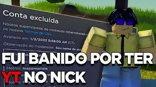 ROBLOX TA BANINDO POR TER YT NO NICK (FUI ATÉ BANIDOKKKK)