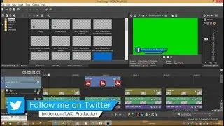 How To Make Social Media Lower Third  LAKI Production Com  VEGAS Pro 15 Tutorial