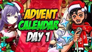 DAY 01 - Genshin Impact Adventskalender Event 2022 | Giveaway FREE Primogems | Advent Calendar XMAS