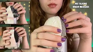 ASMR - Sock Mic Scratch, All 3 Covers Head Massage | NO TALKING