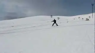 Горные лыжи. Упражнение "Плуг"