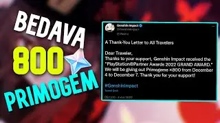 BEDAVA 800 PRIMOGEM! | Genshin Impact Türkçe