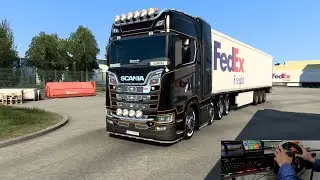 Slovenia to Czech Republic FedEx Freight Canned Beef Scania | ETS 2 Promods | Logitech G29 PXN V900