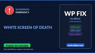 White Screen of Death - Fix It Fast | No Data Loss | WP Fix by Blimx