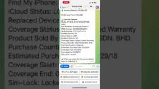SICKW.com iMEi Check - Pair Telegram Bot on iPhone