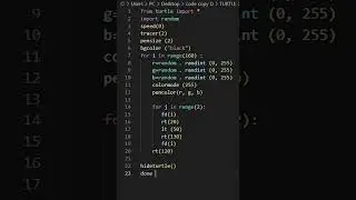 How to make amazing graphics by python turtle 18 🐢🐍 
