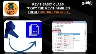 How to transfer project standards in revit (includes revit families)_MEP Tutorial in tamil