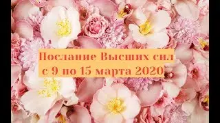 Послание Высших сил с 9 по 15 марта 2020