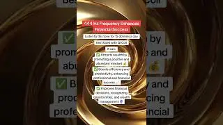 444 Hz Frequency Enhances Financial Success