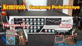 Memperbaiki  Power Amplifier DAT-P203Q Rusak Kemrosok