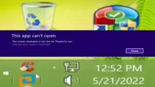 Windows 8.1 with 500% display scaling