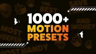 Get Motion Presets & Text Presets Animation Composer Amazing Powerful Adobe After Effects Presets