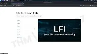File Inclusion | Tryhackme | Walkthrough
