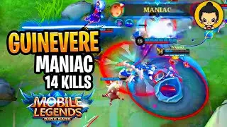 Guinevere Epic MANIAC! 14 Kills Game Play😱🔥 - Mobile Legends #mlbb #mobilelegends #mobilelegend #ml