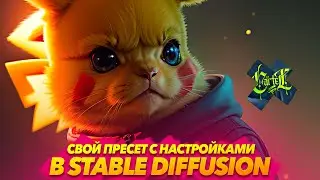 СОХРАНИТЬ ПРЕСЕТ С НАСТРОЙКАМИ в STABLE DIFFUSION