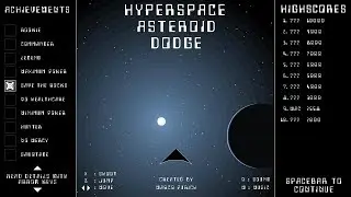 Jam Games : Hyperspace Asteroid Dodge