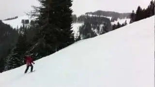 Инструктор по горным лыжам - часть 2. Прикол. Fun ski instructor