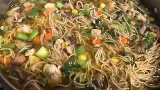 Hot Pot Chicken Noodle Soup | Shazia Shariff |