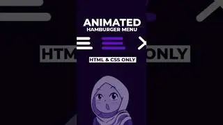 Animated Humberger Menu #webdesign #coding #webdevelopment #javascript #frontend #html5 #css3 #html