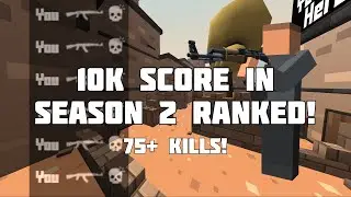 Getting 10K SCORE In SEASON 2 RANKED In KRUNKER.IO! (ASSAULT RIFLE!)