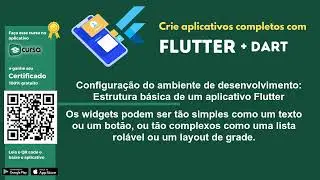 Aula 6 - Estrutura básica de um aplicativo Flutter - Curso criação de aplicativos com Flutter e Dart