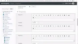 Moodle - criar um teste