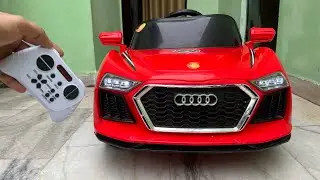 RC Audi Car Unboxing & Testing | 2WD Remote Control Ride On Audi Car | Shamshad Maker🔥🔥