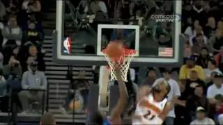 [BB] Ronny Turiaf blocks the shot then Warriors on the fast break vs Thunder