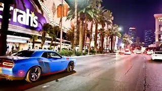 Driving the LasVegas Strip at night 2018, HD, GoPro