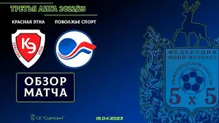 Третья лига 2022/23. 1/4 финала. Красная Этна - Поволжье Спорт 1:1 (3:0 доп.вр.)