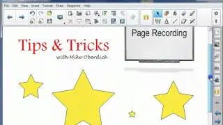 Using Page Recording in Smart Notebook