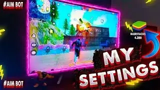One Tap Headshot Sensitivity Settings | Bluestacks 4.280 New Version |Free Fire best Hud Settings🇮🇳