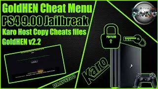 GoldHEN Cheat Menu Tutorial | KARO Host Copy Cheats files | PS4 9.00 or Lower