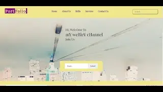 How to Create a Responsive Personal Portfolio Website using only HTML and CSS | Portfolio Website