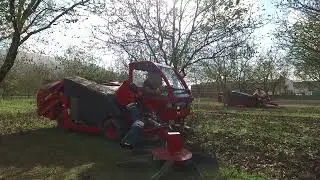 Walnut harvesters in the walnut orchard. The best walnut harvesting machine. X16 from AMB ROUSSET