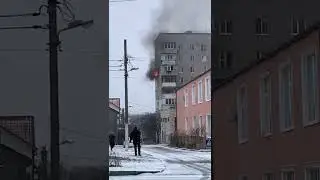 В Черноморске горит многоэтажка