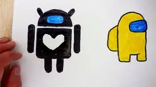 How to draw among us ✅ Как нарисовать амонг ас✅Come disegnare in mezzo a noi✅Comment dessiner