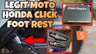 HOW TO INSTALL FOOT REST ( LEGIT MOTO ) ~ HONDA CLICK V3