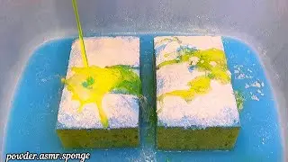 Snow ❄️ Sunny☀️ paste. Squeezing sponges asmr