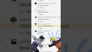 Remixing my TikTok comments 😂🤣 Naruto v.s. Sasuke