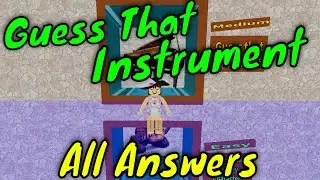 Roblox Guess That Character: Guessing All The Instruments!