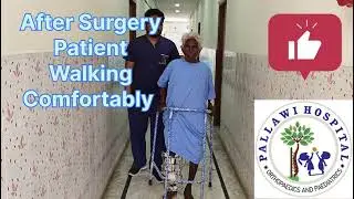 ilizarov Surgery - Patient Walking After Surgery. #limbsalvage #mancherial #orthopaedicsurgeon