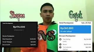 Lebih Besar mana Pendapatan GOJEK atau shopeefood????!!! #pendapatangojek #pendapatanshopeefood