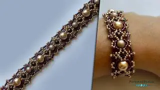 Filigree Pearl Bracelet - DIY Jewelry Making Tutorial by PotomacBeads
