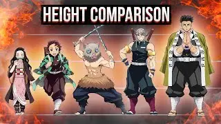 Demon Slayer - Heght & Size Comparison | Kimetsu no Yaiba