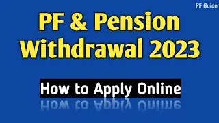 How to Withdrawal Full PF & Pension Money💰 2023 @pfguider